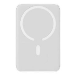 Powerbank indukcyjny Baseus 10000 mAh bezprzewodowy magsafe usb-c 20W + kabel. Białe powerbanki Baseus. Za 159.99 zł.