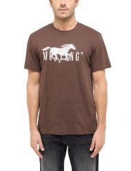 Męski T-Shirt Mustang Style Austin Hot Fudge 1016279 3382. T-shirty męskie Mustang, m, bez wzorów, bez kołnierzyka, bez ramiączek. Za 69.99 zł.