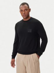Armani Exchange Sweter XM001329 AF11982 UC001 Czarny Regular Fit. Czarne kardigany męskie Armani Exchange, l, bez wzorów, z wełny, bez ramiączek. Za 418.57 zł.
