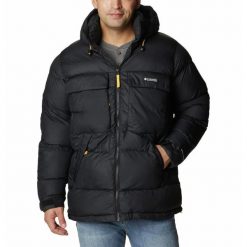Kurtka puchowa męska Columbia Ballistic Ridge Oversized Puffer. Czarne kurtki męskie Columbia, m, bez wzorów, z puchu, sportowe, bez ramiączek, bez kaptura. Za 859.99 zł.