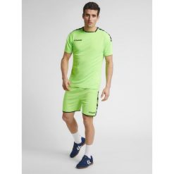Hummel Koszulka sportowa męska T-shirt Authentic Poly Jersey. Zielone t-shirty sportowe męskie HUMMEL, m, bez wzorów, z jersey, sportowe, bez ramiączek. Za 58.00 zł.