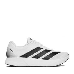 Sneakersy adidas. Białe buty do biegania męskie ADIDAS, bez wzorów, bez zapięcia, do biegania. Za 219.99 zł.
