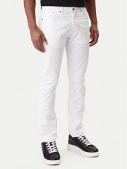 KARL LAGERFELD Jeansy 265501 561805 Biały Slim Fit. Białe jeansy męskie KARL LAGERFELD, bez wzorów, z bawełny. Za 579.99 zł.