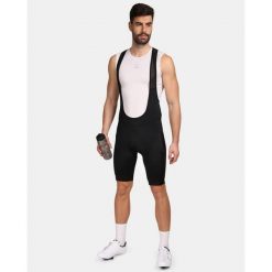 Męskie spodenki kolarskie Kilpi GURRAFO-M. Czarne szorty sportowe męskie Kilpi, bez wzorów, sportowe. Za 344.59 zł.
