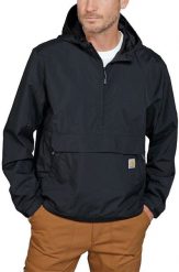 Kurtka Carhartt Anorak Rain Defender Light Black. Czarne kurtki męskie Carhartt, m, bez wzorów, bez ramiączek, bez kaptura. Za 370.17 zł.