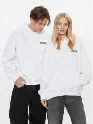 2005 Bluza Unisex Basic Biały Relaxed Fit. Białe bluzy nierozpinane męskie 2005, m, bez wzorów, z bawełny, bez ramiączek, bez kaptura. Za 199.99 zł.