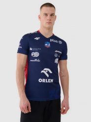 4F Koszulka meczowa replika wyjazdowa z sezonu 2024/25 męska 4F x Zaksa Kędzierzyn Koźle - multikolor XXL. T-shirty sportowe męskie 4f, m, bez wzorów, z dzianiny, klasyczne, bez ramiączek. Za 219.99 zł.