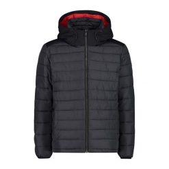 Kurtka Męska Zimowa 32K3187 OCIEPLANA Szara. Czarne kurtki męskie CMP, na zimę, m, bez wzorów, sportowe, bez ramiączek, bez kaptura. W wyprzedaży za 419.99 zł.