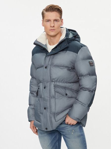 BOSS Kurtka zimowa Oneon-W 50498224 Niebieski Relaxed Fit. Niebieskie kurtki męskie Boss, na zimę, m, bez wzorów, z syntetyku, bez ramiączek, bez kaptura. Za 1,499.00 zł.