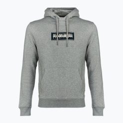 Bluza męska Napapijri B-Suze H. Szare bluzy nierozpinane męskie Napapijri, m, bez wzorów, bez ramiączek, bez kaptura. Za 259.99 zł.