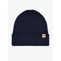 Czapka w góry Fjallraven Tab Hat - dark navy. Niebieskie czapki męskie Fjällräven, bez wzorów, sportowe. Za 140.99 zł.