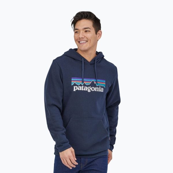 Bluza Patagonia P-6 Logo Uprisal. Niebieskie bluzy nierozpinane męskie Patagonia, m, bez wzorów, casualowe, bez ramiączek, bez kaptura. Za 359.99 zł.
