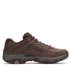 Trekkingi Merrell. Brązowe buty trekkingowe męskie Merrell, bez wzorów, sportowe, bez obcasa, bez zapięcia. Za 399.99 zł.