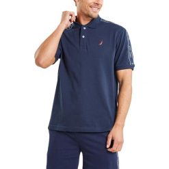 Koszulka Polo Męska Nautica Connolly. Niebieskie koszulki polo męskie Nautica, m, bez wzorów, biznesowe, bez kołnierzyka, bez ramiączek. Za 269.00 zł.