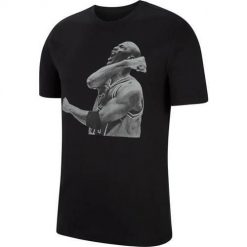 Koszulka sportowa męska Nike Air Jordan Photo. Czarne t-shirty sportowe męskie Nike, m, bez wzorów, sportowe, bez ramiączek. Za 169.00 zł.