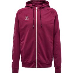 Bawełniana bluza z kapturem zapinana na zamek Hummel Move Grid. Fioletowe bluzy rozpinane męskie HUMMEL, xl, bez wzorów, z bawełny, sportowe, bez ramiączek, z kapturem. W wyprzedaży za 269.50 zł.