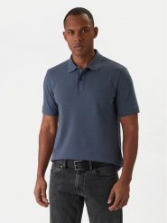 BOSS Polo Pallas 50553564 Niebieski Regular Fit. Niebieskie koszulki polo męskie Boss, m, bez wzorów, z bawełny, bez kołnierzyka, bez ramiączek. Za 499.99 zł.