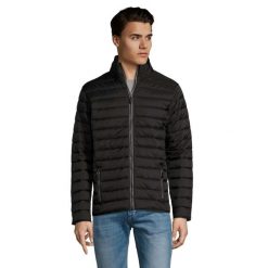 Męska Kurtka Ride Light Padded Jacket. Czarne kurtki męskie SOL'S, m, bez wzorów, z puchu, sportowe, bez ramiączek, bez kaptura. Za 247.99 zł.