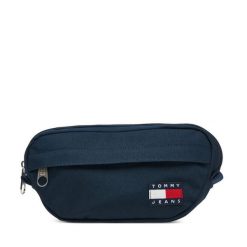Saszetka nerka Tommy Jeans. Niebieskie saszetki męskie Tommy Jeans, bez wzorów, z jeansu, małe. Za 189.99 zł.