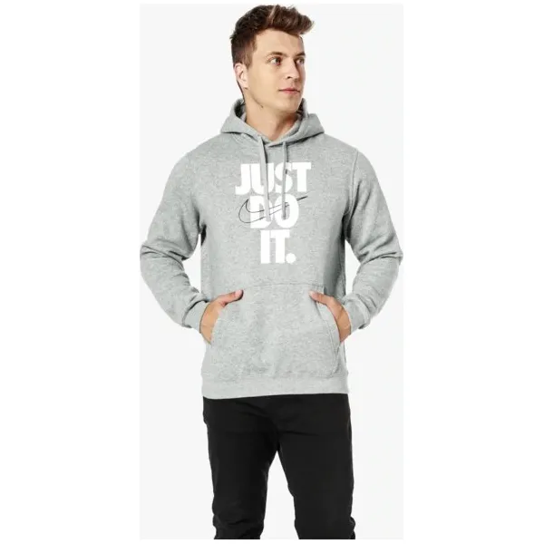 Nike Bluza M Nsw Hbr Hoodie Po Flc Jdi , szary, rozmiar XXL. Szare bluzy nierozpinane męskie Nike, m, bez wzorów, z bawełny, z kapturem. W wyprzedaży za 179.99 zł.