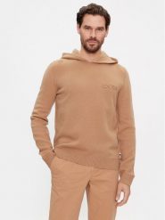 Boss Sweter Mistico 50500676 Beżowy Regular Fit. Brązowe kardigany męskie Boss, m, bez wzorów, z wełny, bez ramiączek. Za 809.99 zł.