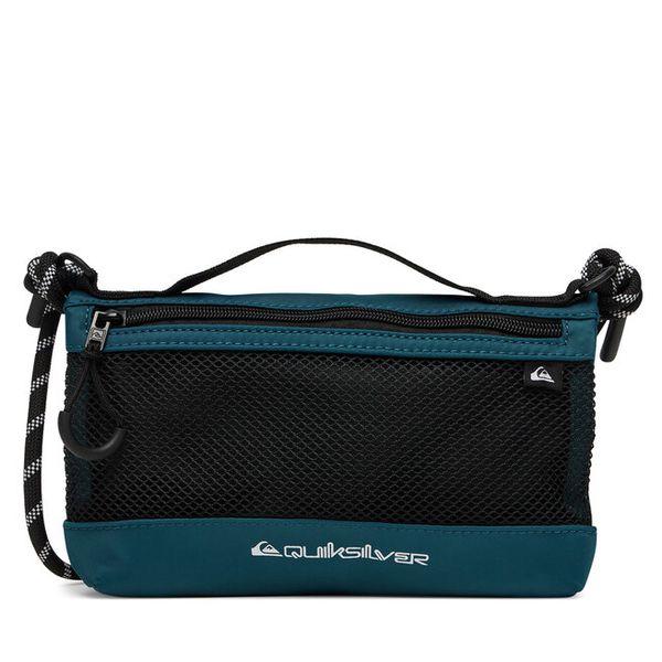 Saszetka Quiksilver. Niebieskie saszetki męskie Quiksilver, bez wzorów, małe. Za 61.99 zł.