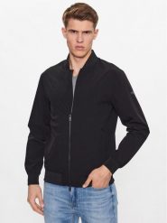 Guess Kurtka bomber M3YL04 WFGG2 Czarny Regular Fit. Czarne kurtki męskie Guess, m, z aplikacjami, z syntetyku, bez ramiączek, bez kaptura. Za 749.99 zł.