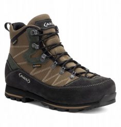 Buty trekkingowe męskie Aku M'S TREKKER LITE III WIDE GTX, dark brown/ anthracite, 43. Brązowe buty trekkingowe męskie Aku, bez wzorów, bez zapięcia. Za 687.87 zł.