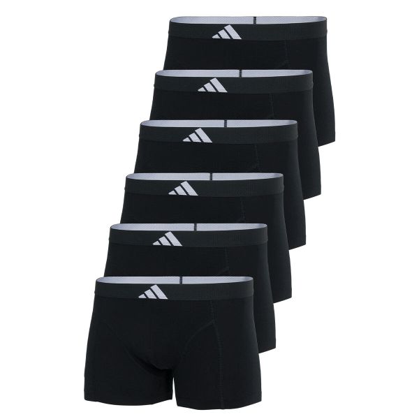 Bokserki Active Flex Cotton Body 6 pak. Czarne bokserki męskie ADIDAS, m, bez wzorów, z bawełny. Za 357.00 zł.