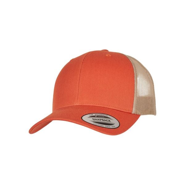 Czapka retro Flexfit Trucker 2-Tone. Brązowe czapki męskie FLEXFIT, bez wzorów, retro. W wyprzedaży za 41.50 zł.