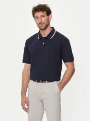 Gant Polo Contrast 2013039 Granatowy Regular Fit. Niebieskie koszulki polo męskie Gant, m, bez wzorów, z bawełny, bez kołnierzyka, bez ramiączek. Za 419.99 zł.