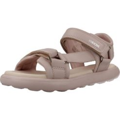 Sandały GEOX J SANDAL PUFFYPOP GI Rose. Czerwone buty zimowe męskie Geox, bez wzorów, z syntetyku, sportowe, bez obcasa, bez zapięcia. Za 234.99 zł.