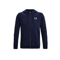 Bluza z kapturem z pełnym zamkiem błyskawicznym Under Armour Essential Fleece. Białe bluzy z kapturem męskie Under Armour, bez wzorów, z kapturem, do biegania. W wyprzedaży za 267.55 zł.