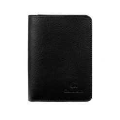 Skórzany Portfel Męski Canaletto 11 kart PM1550s246. Czarne portfele męskie bez wzorów, ze skóry. Za 139.00 zł.