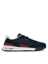 Tommy Hilfiger Sneakersy Retro Runner Nylon Mix FM0FM05523 Granatowy. Niebieskie buty sportowe na co dzień męskie Tommy Hilfiger, m, bez wzorów, z nylonu, retro, bez ramiączek, bez kaptura. Za 319.99 zł.