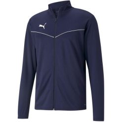 Bluza męska Puma teamRISE Training Poly Jacket granatowa. Białe bluzy nierozpinane męskie Puma, l, bez wzorów, sportowe, bez ramiączek, bez kaptura. Za 143.00 zł.