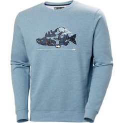 Bawełniana bluza z kapturem Helly Hansen f2f organic. Niebieskie bluzy nierozpinane męskie Helly Hansen, l, bez wzorów, z bawełny, bez ramiączek, z kapturem. Za 298.50 zł.