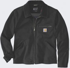 Kurtka Carhartt Rugged Flex Duck Detroit Black. Czarne kurtki męskie Carhartt, m, bez wzorów, bez ramiączek, bez kaptura. Za 516.46 zł.