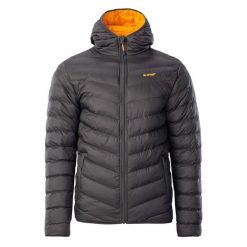 Kurtka Ocieplana Męska Pikowanie Salrin. Czarne kurtki męskie Hi-tec, m, bez wzorów, z puchu, sportowe, bez ramiączek, bez kaptura. Za 368.99 zł.