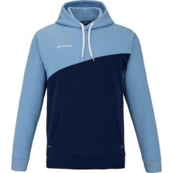 Bluza tenisowa męska z kapturem Babolat Drive Hood Sweat. Niebieskie bluzy nierozpinane męskie BABOLAT, m, bez wzorów, sportowe, bez ramiączek, z kapturem. Za 259.99 zł.