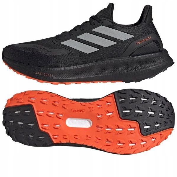 Adidas Buty do biegania PUREBOOST 5 TR 42 2/3 czarno czerwone. Czarne buty do biegania męskie ADIDAS, bez wzorów, bez zapięcia, do biegania. Za 473.77 zł.