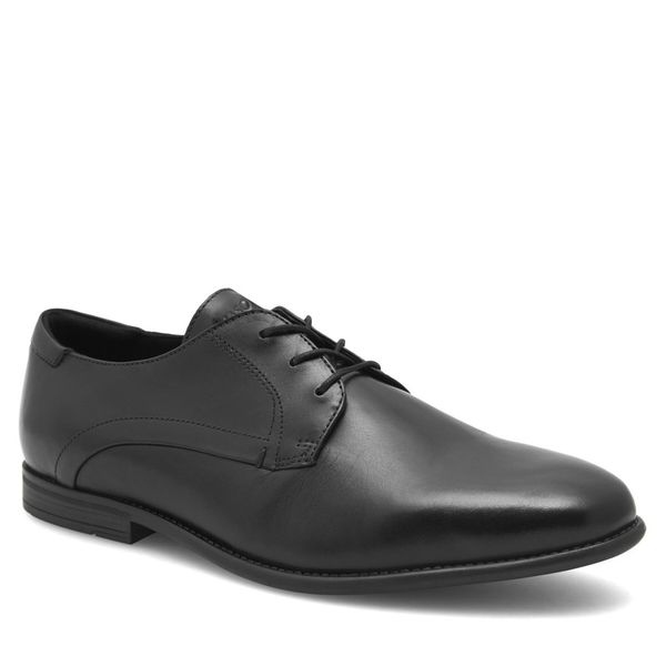 Półbuty Lasocki. Czarne eleganckie półbuty męskie Lasocki, wizytowe, bez obcasa, bez zapięcia. Za 249.99 zł.