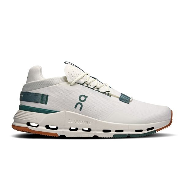 ON Cloudnova 2 Ivory | Olive Sneakersy męskie. Białe buty sportowe na co dzień męskie On, l, bez wzorów, z materiału, sportowe, bez ramiączek, bez kaptura. Za 639.99 zł.