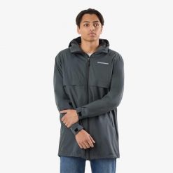 Kurtka przeciwdeszczowa męska Swedemount Tjörn Rain Coat wodoodporny. Niebieskie kurtki męskie SWEDEMOUNT, m, bez wzorów, bez ramiączek, bez kaptura. Za 329.99 zł.