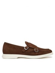 BOSS Mokasyny Sienne 50541760 Brązowy. Brązowe mokasyny męskie Boss, ze skóry, bez zapięcia. Za 579.99 zł.
