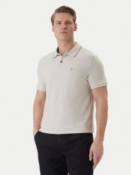Calvin Klein Polo LV04LC239G Écru Regular Fit. Koszulki polo męskie Calvin Klein, l, bez wzorów, z bawełny, bez kołnierzyka, bez ramiączek. Za 289.99 zł.