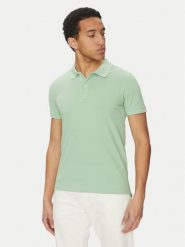 Geox Polo M5511B T3240 F3274 Zielony Regular Fit. Zielone koszulki polo męskie Geox, m, bez wzorów, z bawełny, bez kołnierzyka, bez ramiączek. Za 129.99 zł.