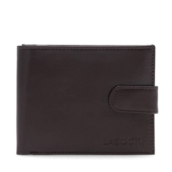 Portfel Lasocki. Brązowe portfele męskie Lasocki, bez wzorów. Za 119.99 zł.