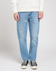 MESKIE SPODNIE LEE DAREN ZIP FLY SOLID BLUES 112350160. Jeansy męskie Lee, bez wzorów, z jeansu. Za 219.99 zł.