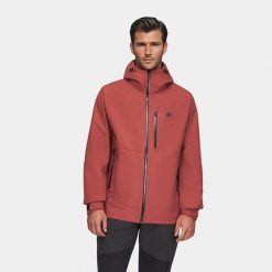 Kurtka męska hardshell membrana wodoodporności Alpinus Gedu. Brązowe kurtki outdoor męskie Alpinus, m, bez wzorów, z hardshellu, bez kaptura, trekkingowe. Za 599.00 zł.